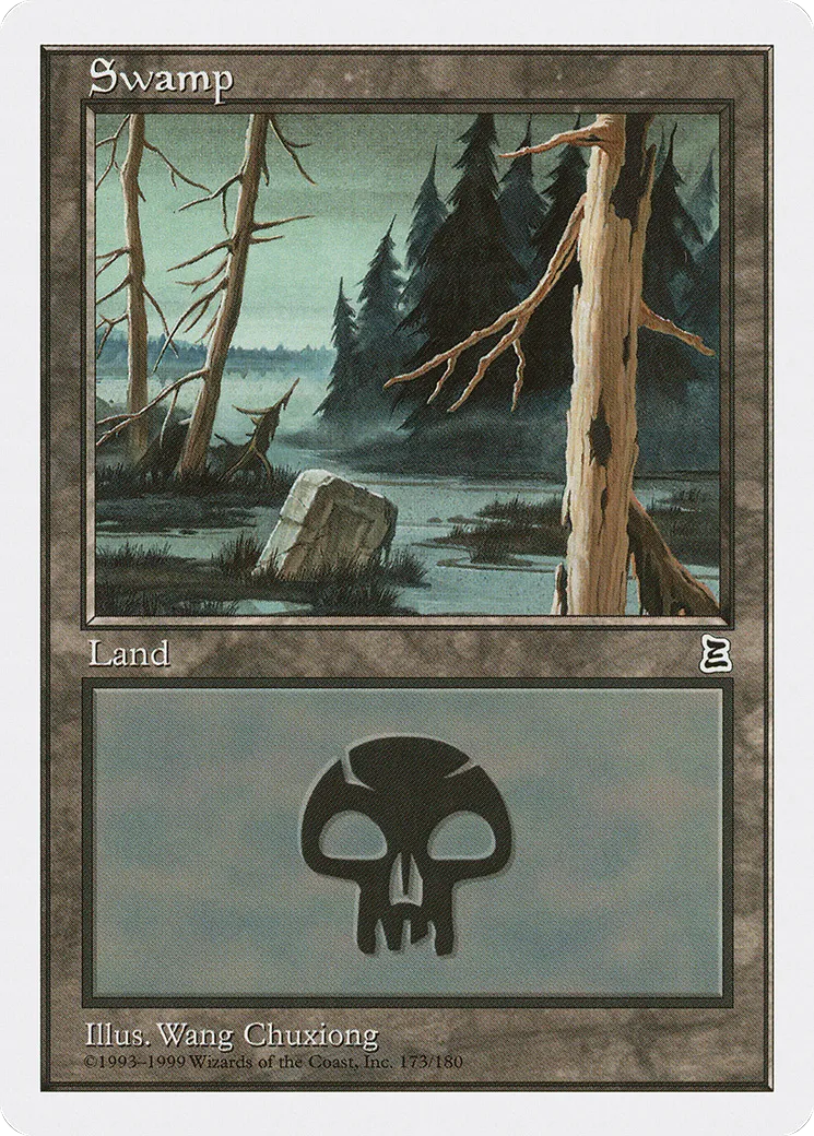 Swamp — Portal Three Kingdoms — Magic: The Gathering