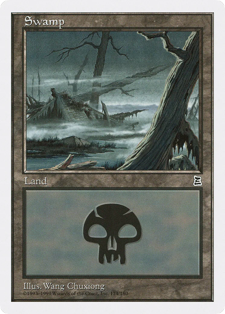 Swamp — Portal Three Kingdoms — Magic: The Gathering