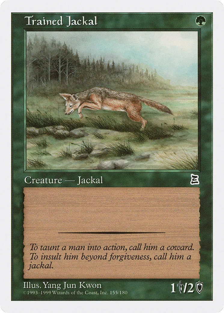 Trained Jackal — Portal Three Kingdoms — Magic: The Gathering