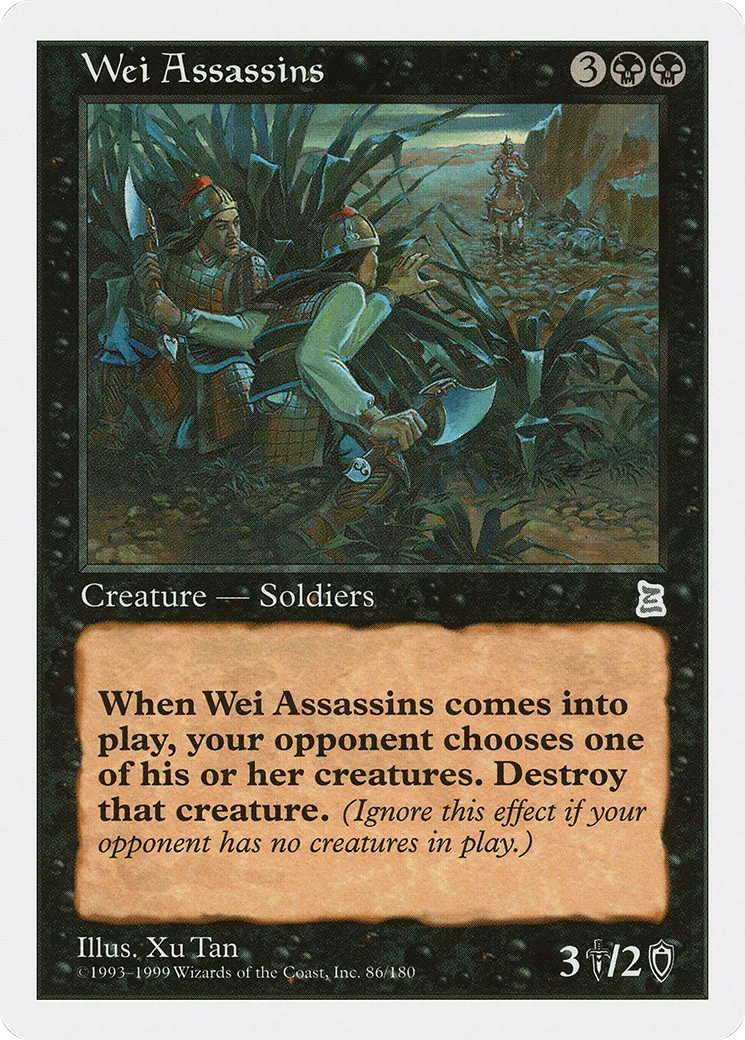 Wei Assassins — Portal Three Kingdoms — Magic: The Gathering