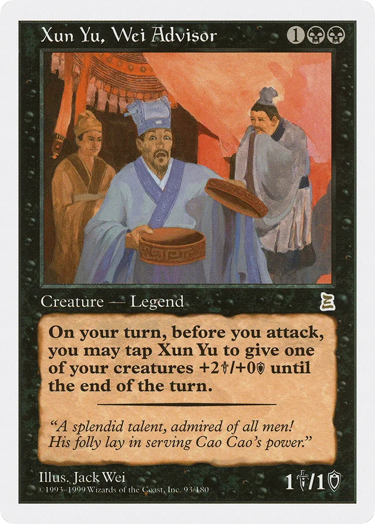 Xun Yu, Wei Advisor from Portal Three Kingdoms - Magic: The Gathering