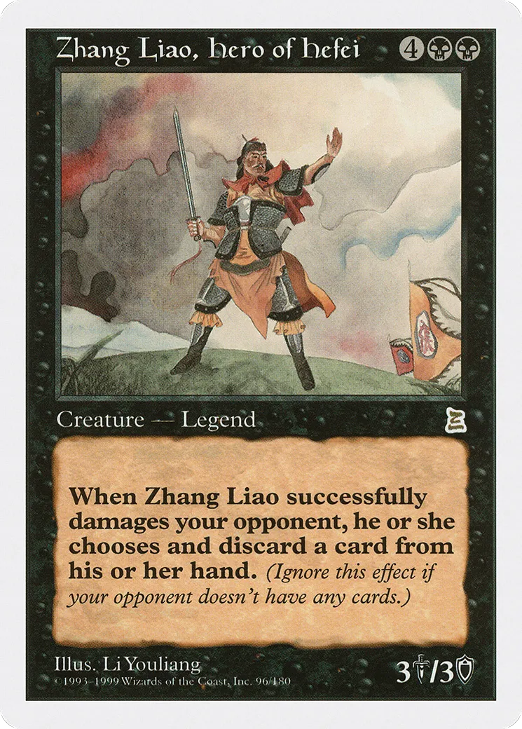 Zhang Liao, Hero of Hefei — Portal Three Kingdoms — Magic: The Gathering