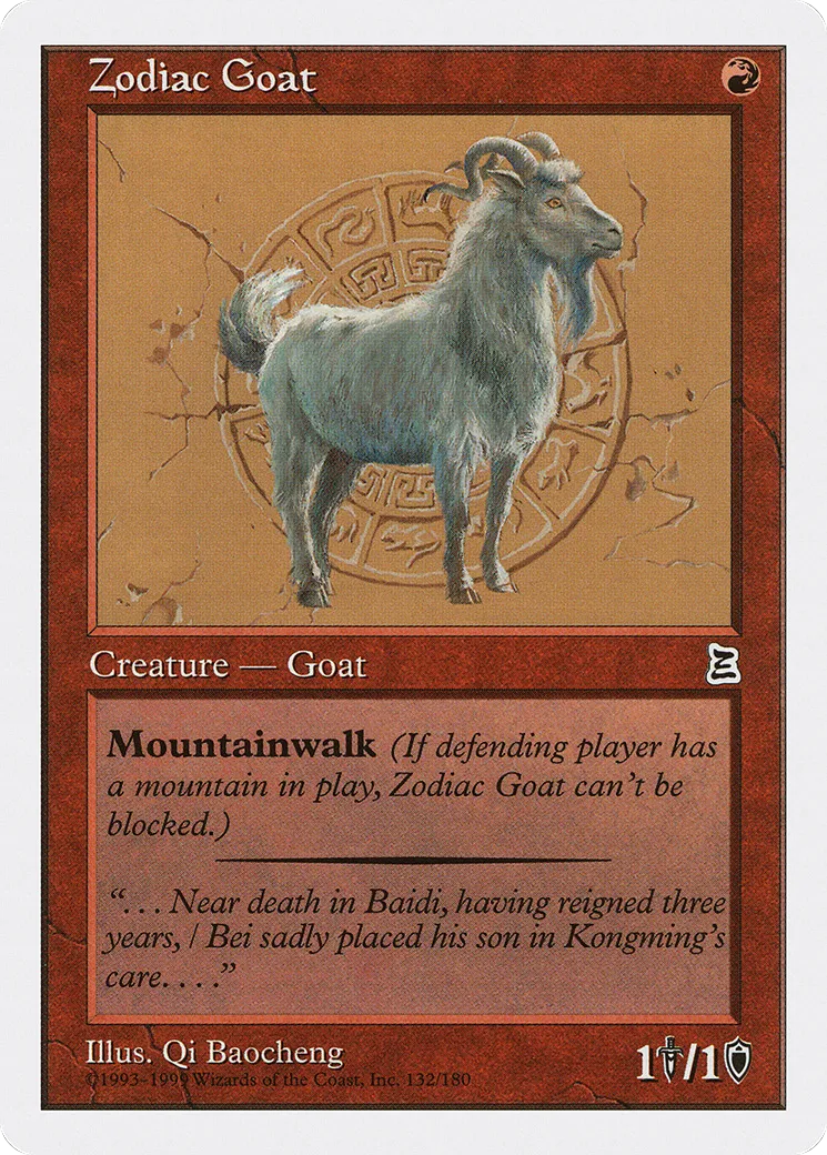 Zodiac Goat — Portal Three Kingdoms — Magic: The Gathering