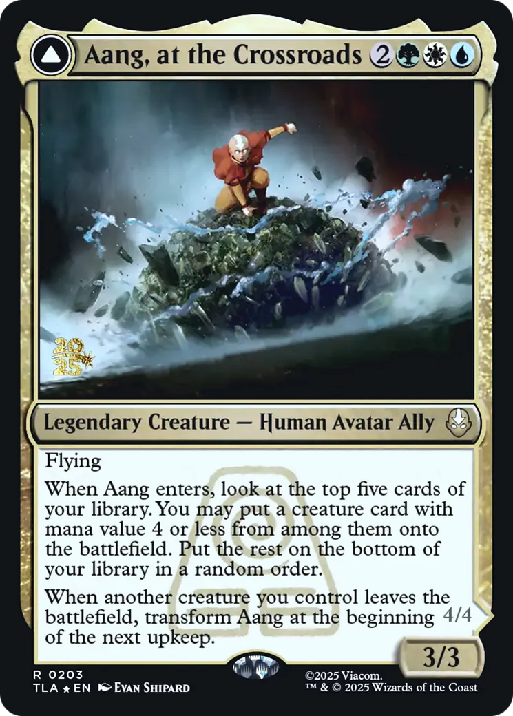 Aang à la croisée du destin // Aang, sauveur destiné — Avatar: The Last Airbender Promos — Magic: The Gathering