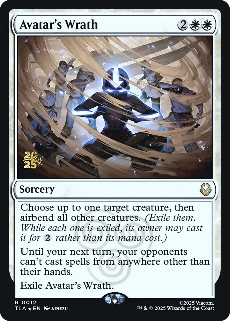 Colère de l'Avatar — Avatar: The Last Airbender Promos — Magic: The Gathering