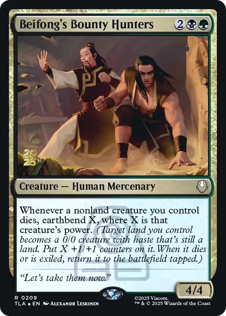 Chasseurs de prime de Beifong from Avatar: The Last Airbender Promos - Magic: The Gathering
