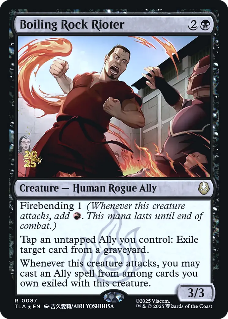 Émeutier du Rocher bouillant — Avatar: The Last Airbender Promos — Magic: The Gathering