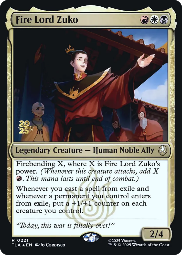 Seigneur du Feu Zuko — Avatar: The Last Airbender Promos — Magic: The Gathering
