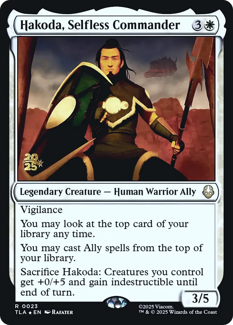 Hakoda, commandant dévoué — Avatar: The Last Airbender Promos — Magic: The Gathering