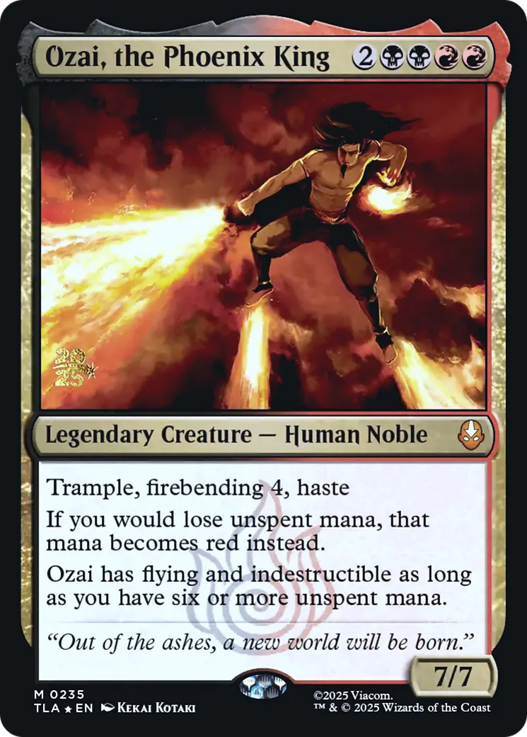Ozai, the Phoenix King from Avatar: The Last Airbender Promos - Magic: The Gathering