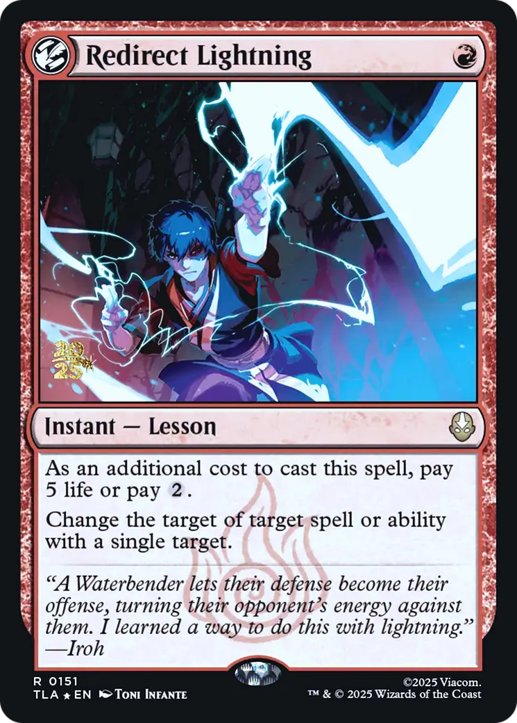 Redirect Lightning — Avatar: The Last Airbender Promos — Magic: The Gathering