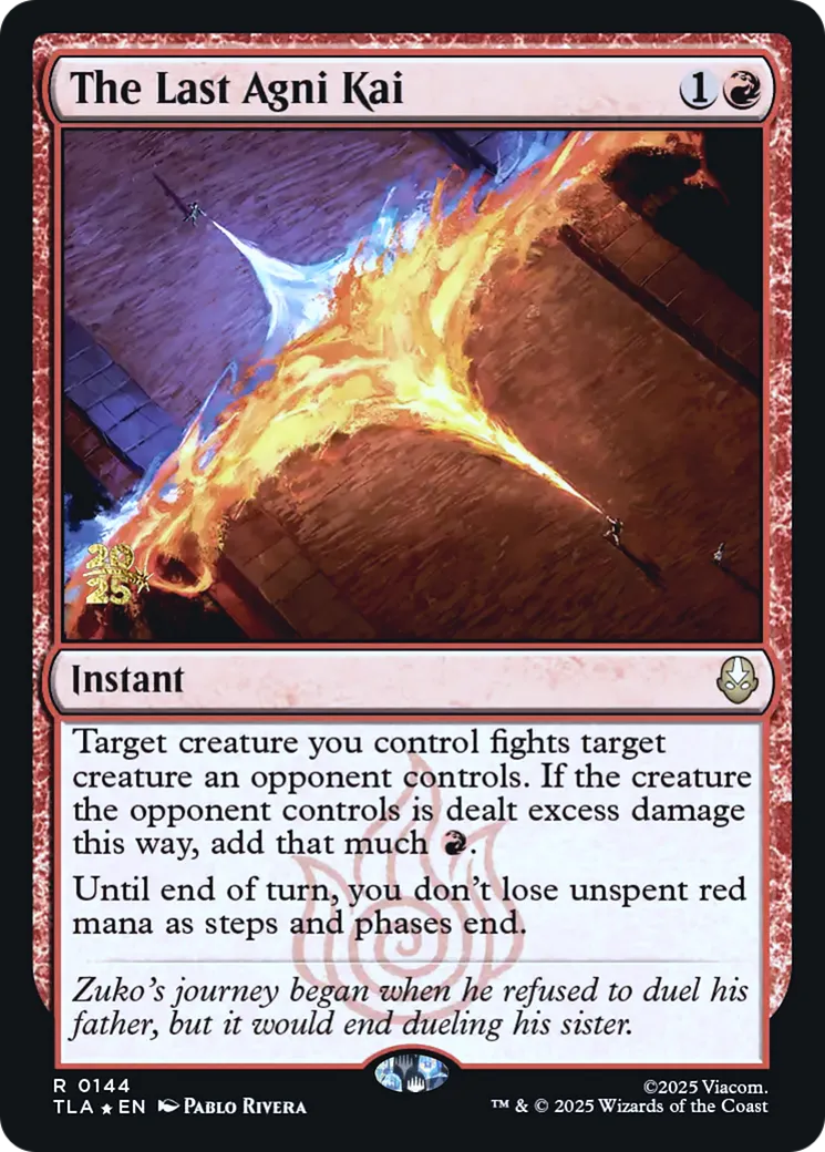 The Last Agni Kai — Avatar: The Last Airbender Promos — Magic: The Gathering
