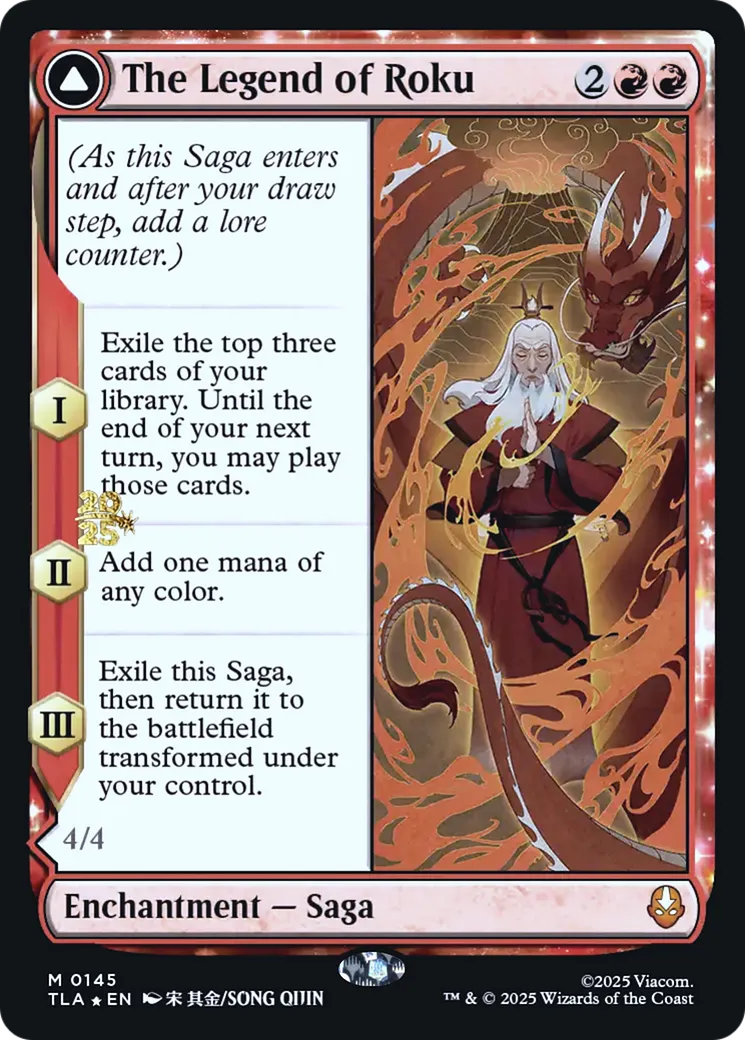 La légende de Roku // Avatar Roku — Avatar: The Last Airbender Promos — Magic: The Gathering