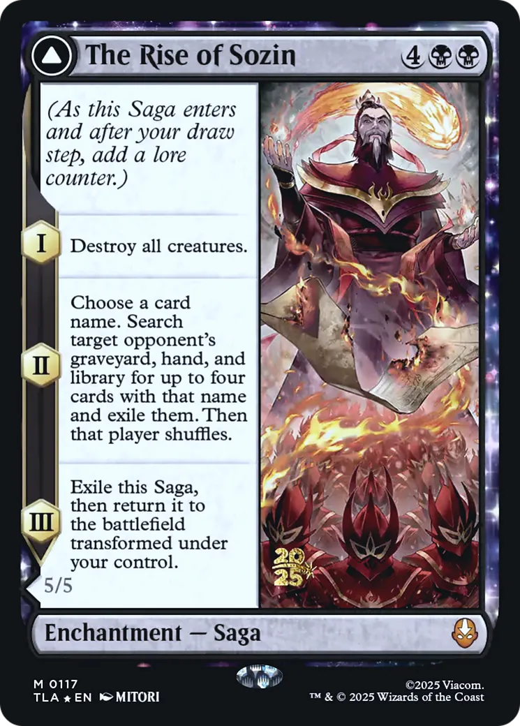L'ascension de Sozin // Seigneur du Feu Sozin — Avatar: The Last Airbender Promos — Magic: The Gathering