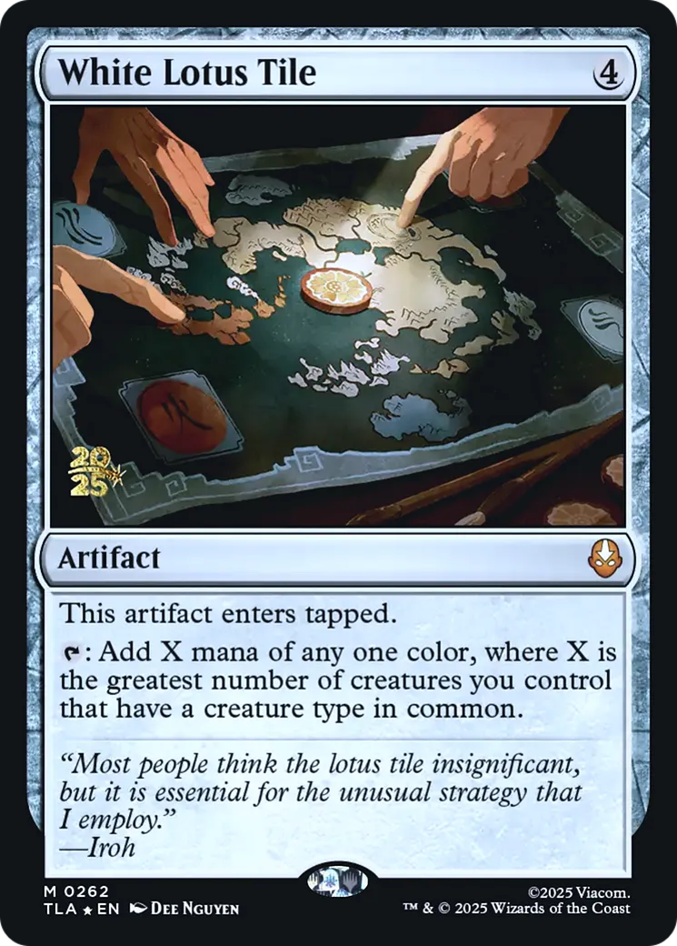 White Lotus Tile from Avatar: The Last Airbender Promos - Magic: The Gathering
