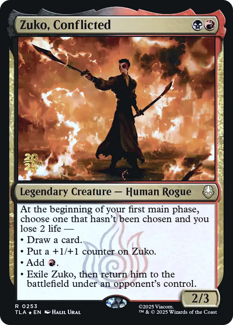 Zuko, Conflicted — Avatar: The Last Airbender Promos — Magic: The Gathering