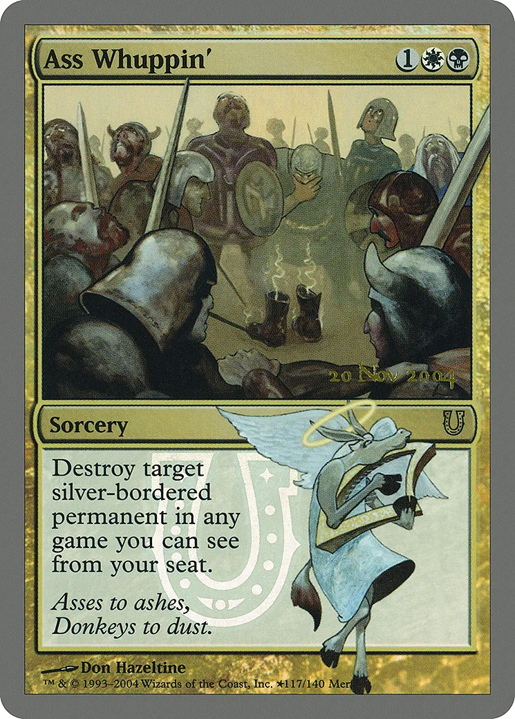 Ass Whuppin' — Unhinged Promos — Magic: The Gathering