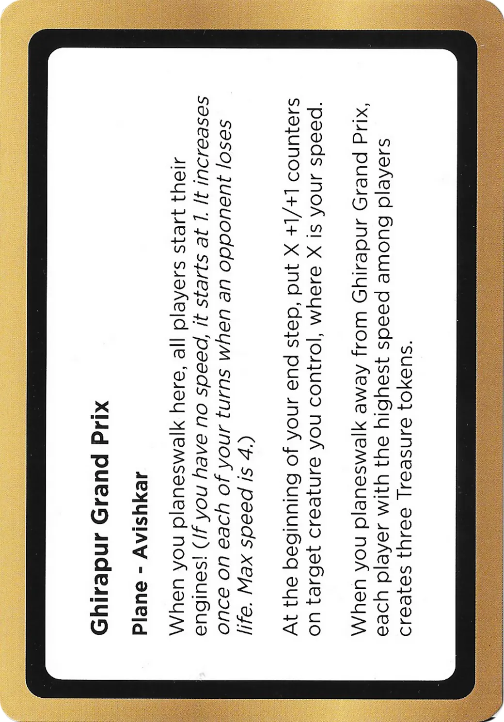 Ghirapur Grand Prix — Black Lotus Unknown Planechase — Magic: The Gathering