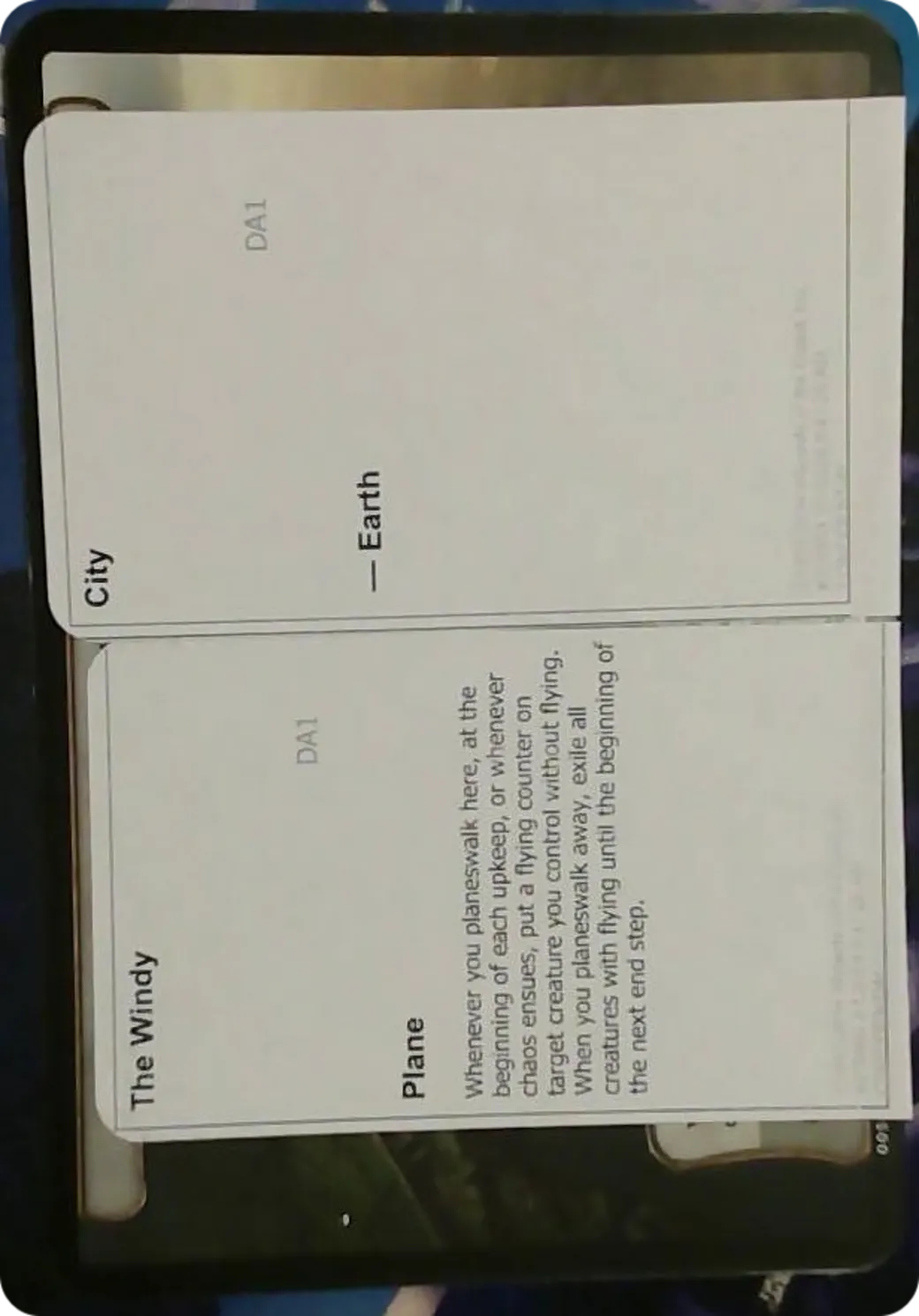 The Windy City — Black Lotus Unknown Planechase — Magic: The Gathering