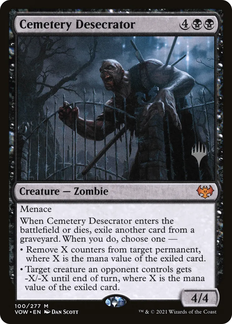 Cemetery Desecrator from Innistrad: Crimson Vow Promos - Magic: The Gathering