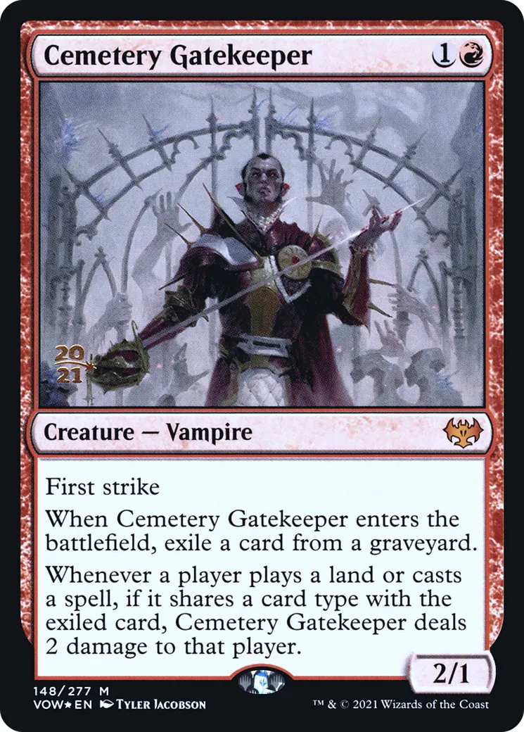 Gardien de la porte du cimetière — Innistrad: Crimson Vow Promos — Magic: The Gathering