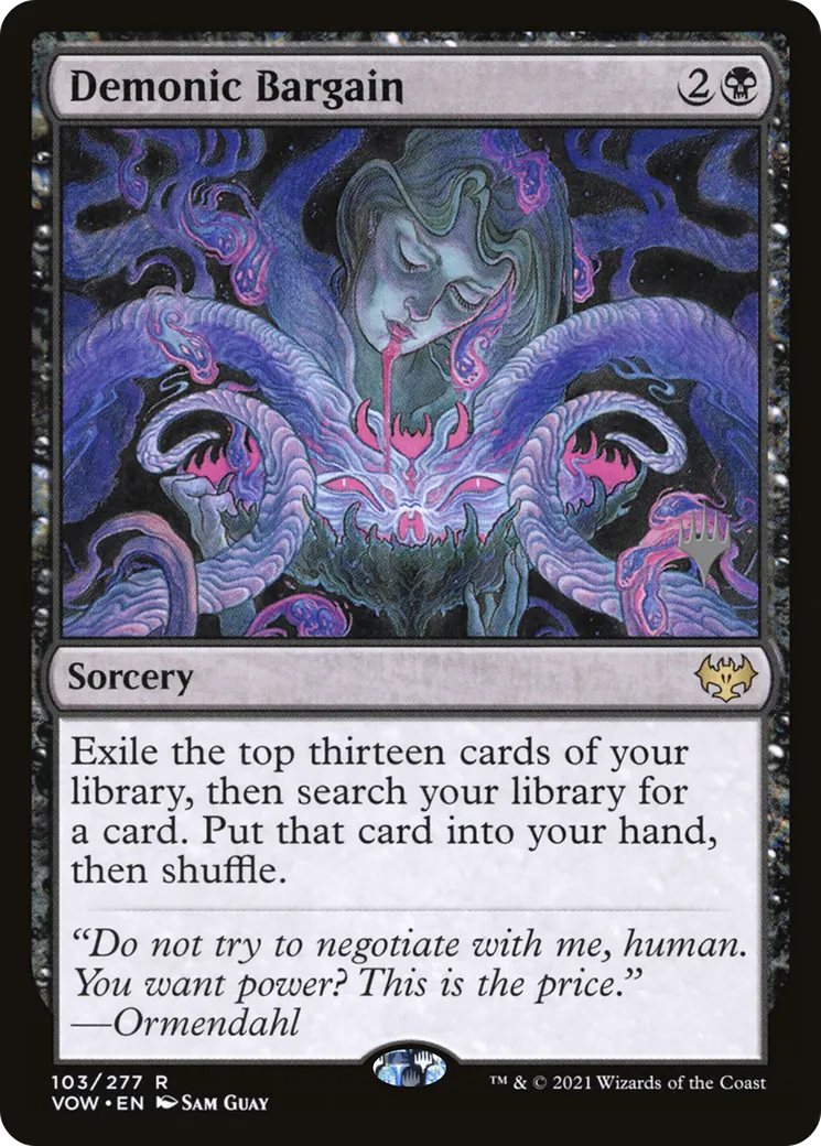 Demonic Bargain — Innistrad: Crimson Vow Promos — Magic: The Gathering