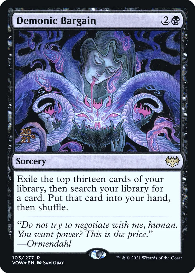 Demonic Bargain — Innistrad: Crimson Vow Promos — Magic: The Gathering