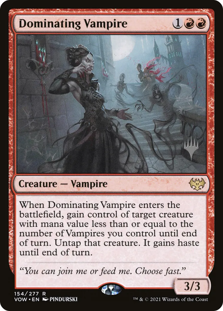 Dominating Vampire — Innistrad: Crimson Vow Promos — Magic: The Gathering