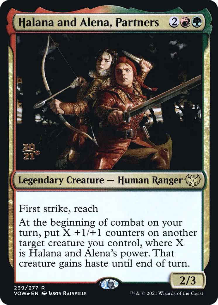 Halana et Alena, partenaires — Innistrad: Crimson Vow Promos — Magic: The Gathering