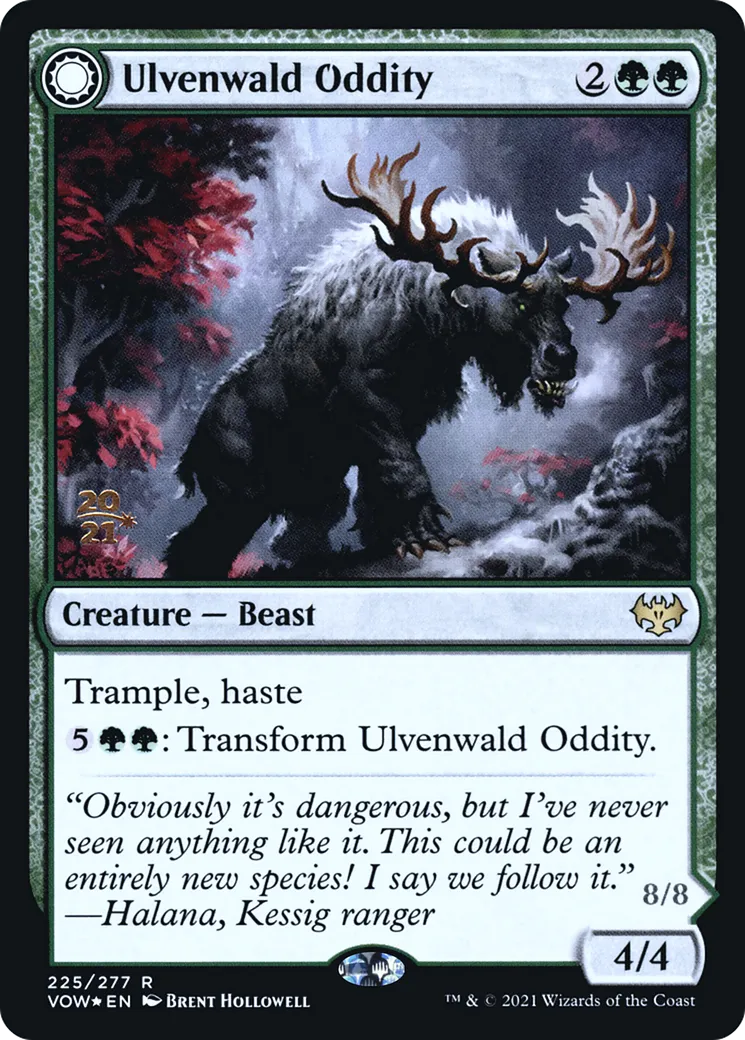 Bizarrerie de l'Ulvenwald // Béhémoth de l'Ulvenwald — Innistrad: Crimson Vow Promos — Magic: The Gathering