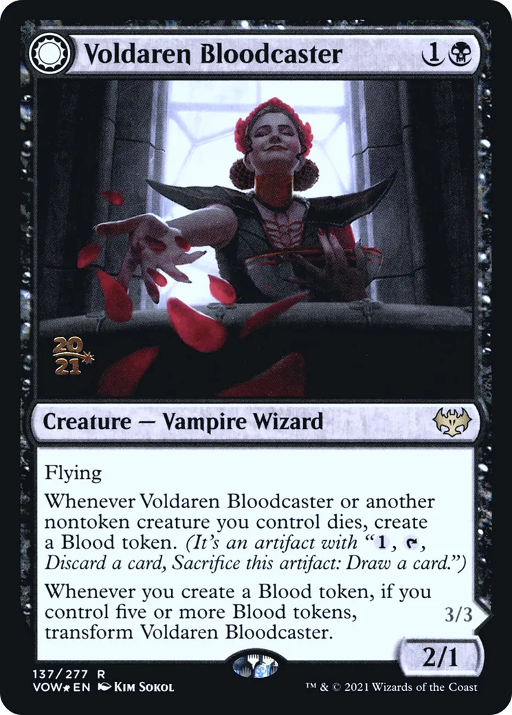 Magesang Voldaren // Invocatrice d'hémochiroptères — Innistrad: Crimson Vow Promos — Magic: The Gathering