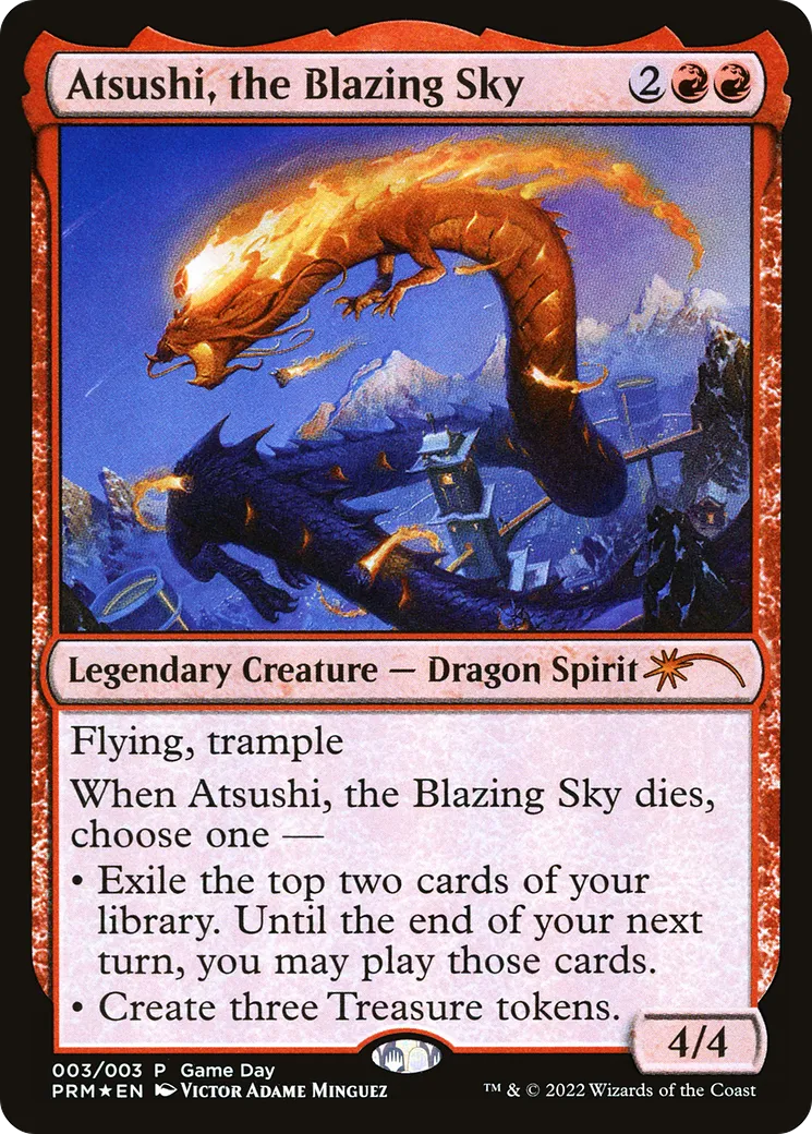 Atsushi, the Blazing Sky — Wizards Play Network 2022 — Magic: The Gathering