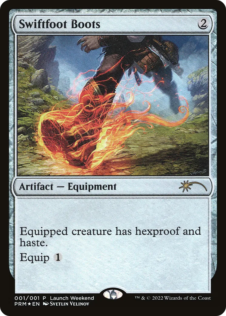 Swiftfoot Boots — Wizards Play Network 2022 — Magic: The Gathering