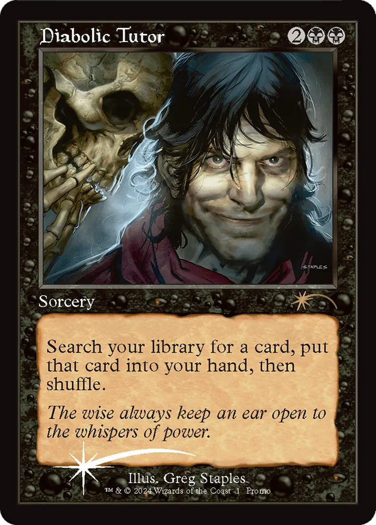 Diabolic Tutor — Wizards Play Network 2024 — Magic: The Gathering