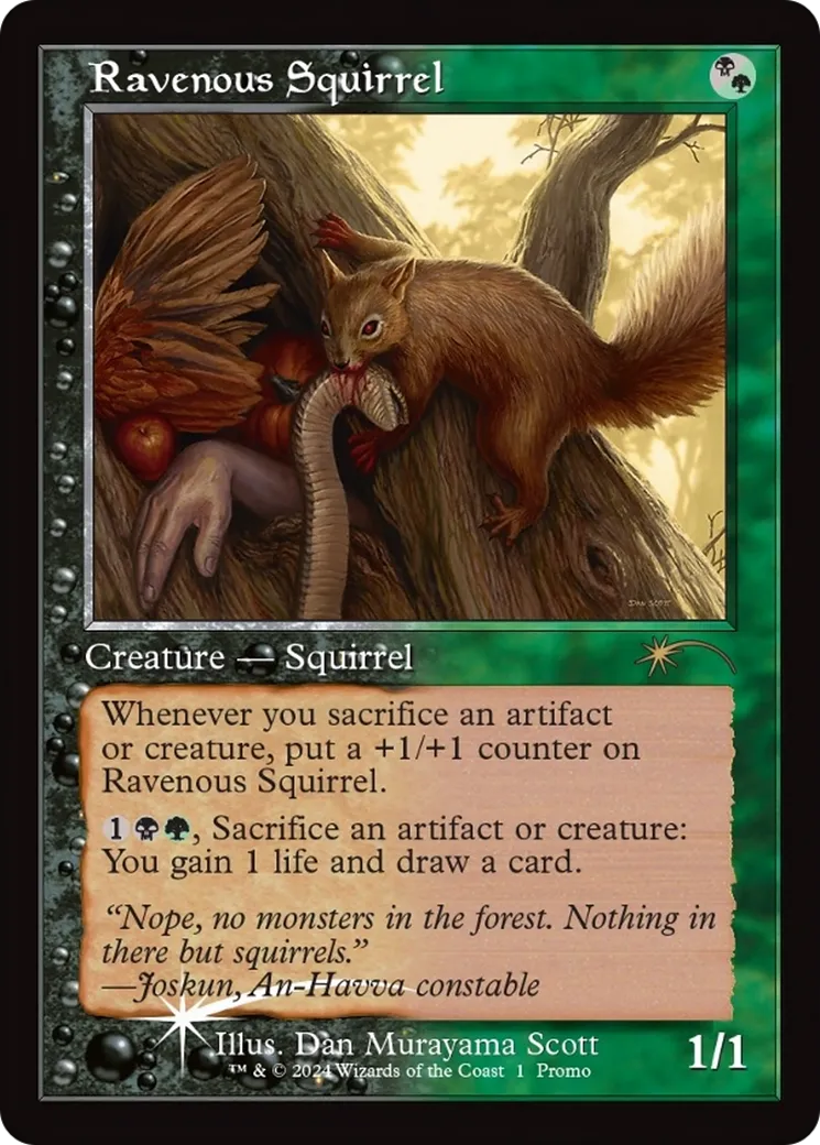 Ravenous Squirrel — Wizards Play Network 2024 — Magic: The Gathering