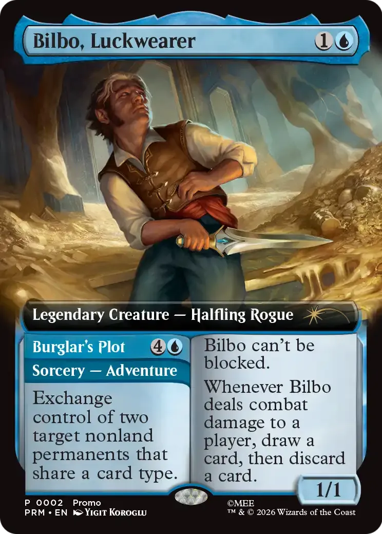 Bilbo, Luckwearer // Burglar's Plot — Wizards Play Network 2026 — Magic: The Gathering