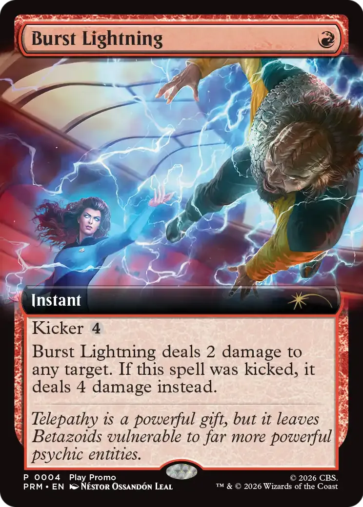 Burst Lightning from Wizards Play Network 2026 - Magic: The Gathering