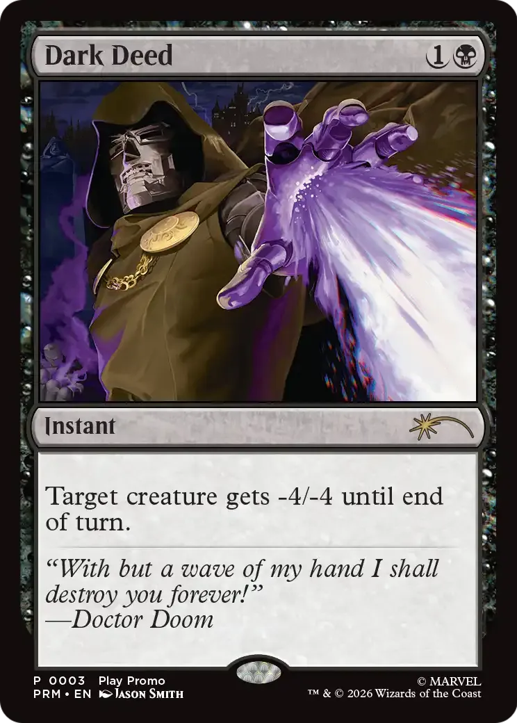 Dark Deed — Wizards Play Network 2026 — Magic: The Gathering