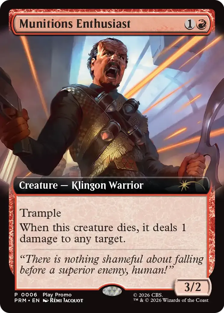 Munitions Enthusiast from Wizards Play Network 2026 - Magic: The Gathering