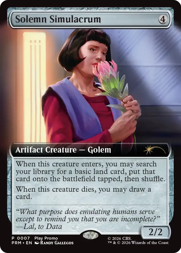 Solemn Simulacrum — Wizards Play Network 2026 — Magic: The Gathering