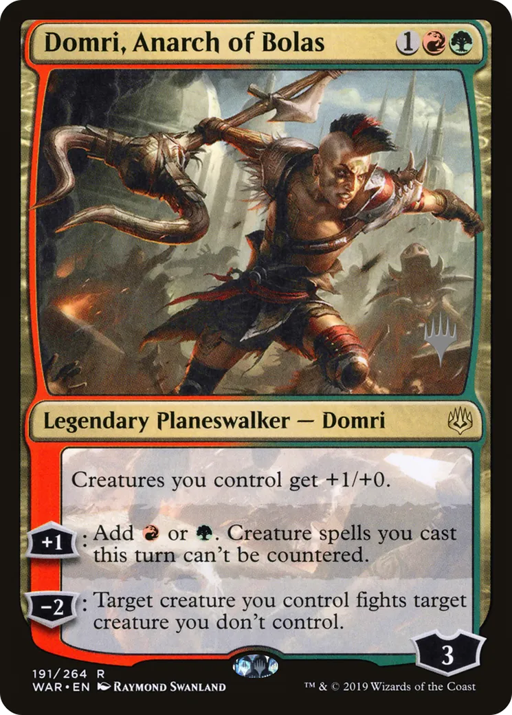 Domri, Anarch of Bolas — War of the Spark Promos — Magic: The Gathering
