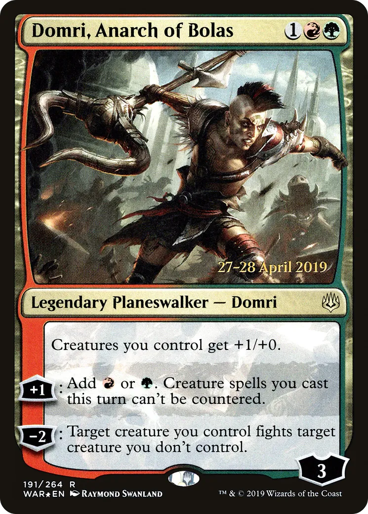 Domri, Anarch of Bolas — War of the Spark Promos — Magic: The Gathering