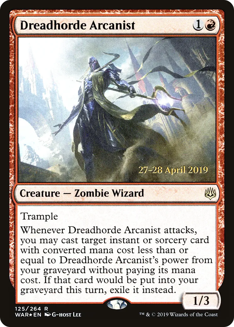 Arcaniste de la Horde de l'effroi — War of the Spark Promos — Magic: The Gathering