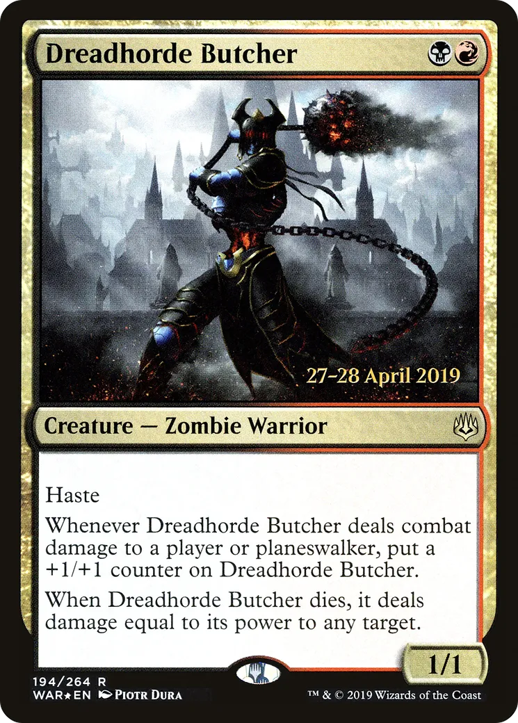 Dreadhorde Butcher — War of the Spark Promos — Magic: The Gathering