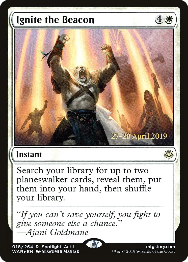 Allumer le flambeau — War of the Spark Promos — Magic: The Gathering