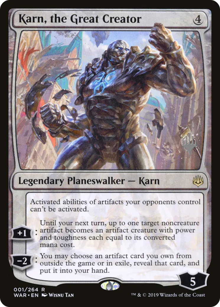 Karn, the Great Creator from War of the Spark Promos - Magic: The Gathering