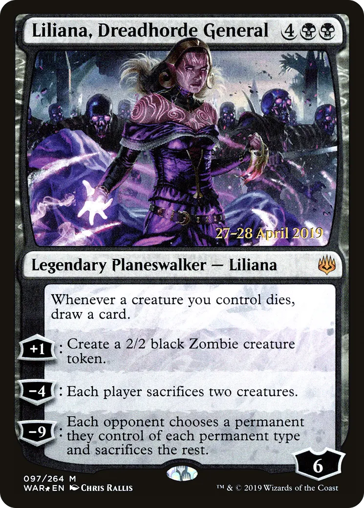 Liliana, Dreadhorde General — War of the Spark Promos — Magic: The Gathering
