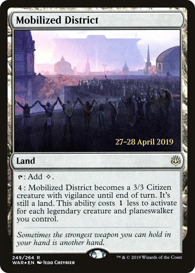 Mobilized District — War of the Spark Promos — Magic: The Gathering
