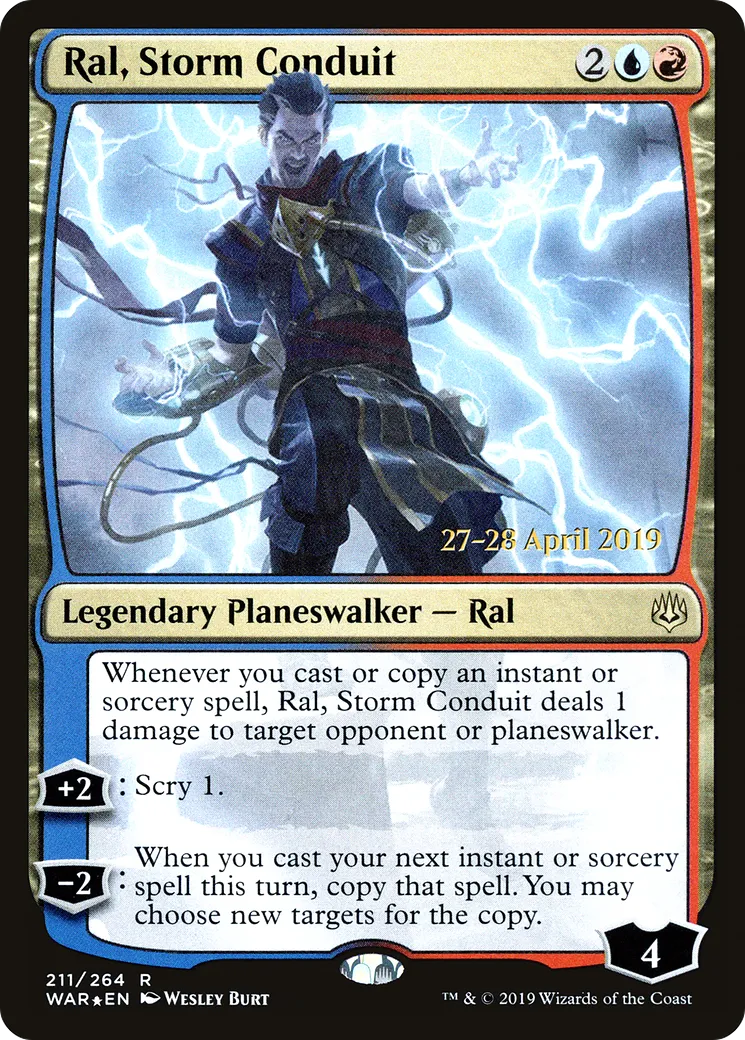 Ral, conduit de l'orage — War of the Spark Promos — Magic: The Gathering