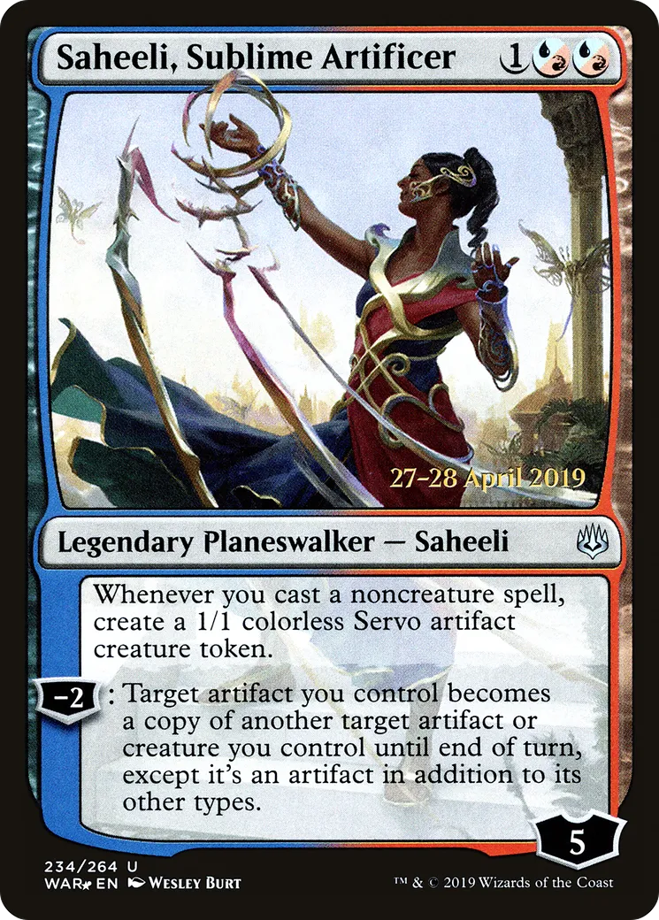 Saheeli, sublime artificière from War of the Spark Promos - Magic: The Gathering